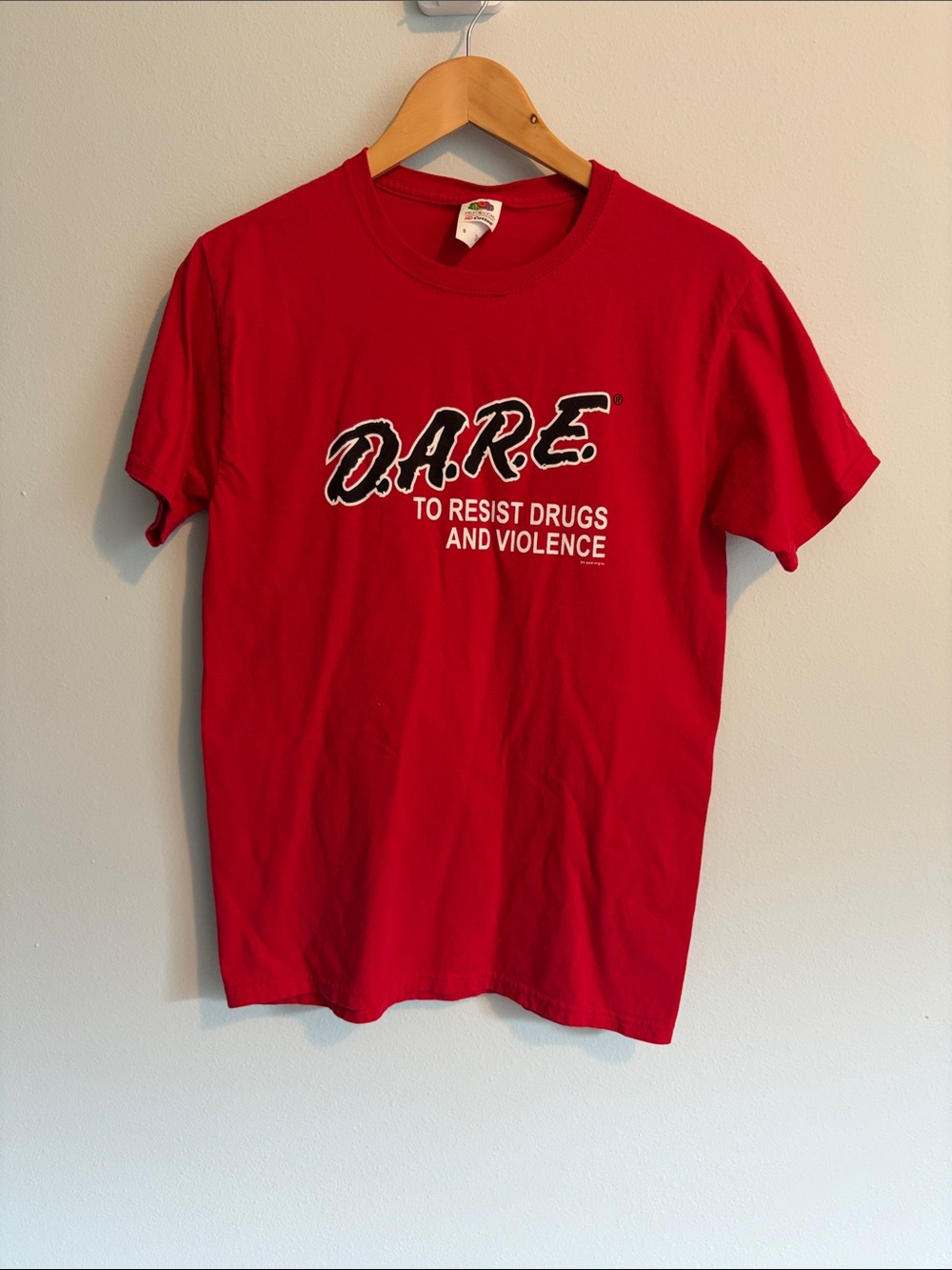 Fruit of the Loom D.A.R.E. Graphic T-Shirt - Red
